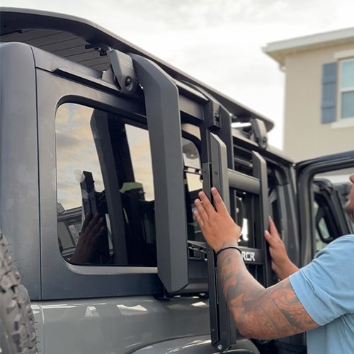 Roof Rack with Ladder Jeep JK - Image 2