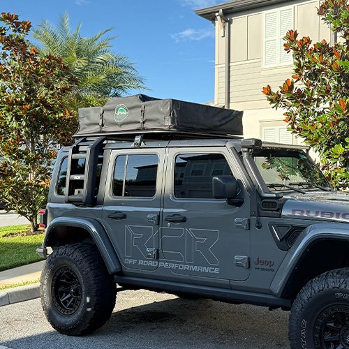 Roof Rack with Ladder Jeep JK - Image 4